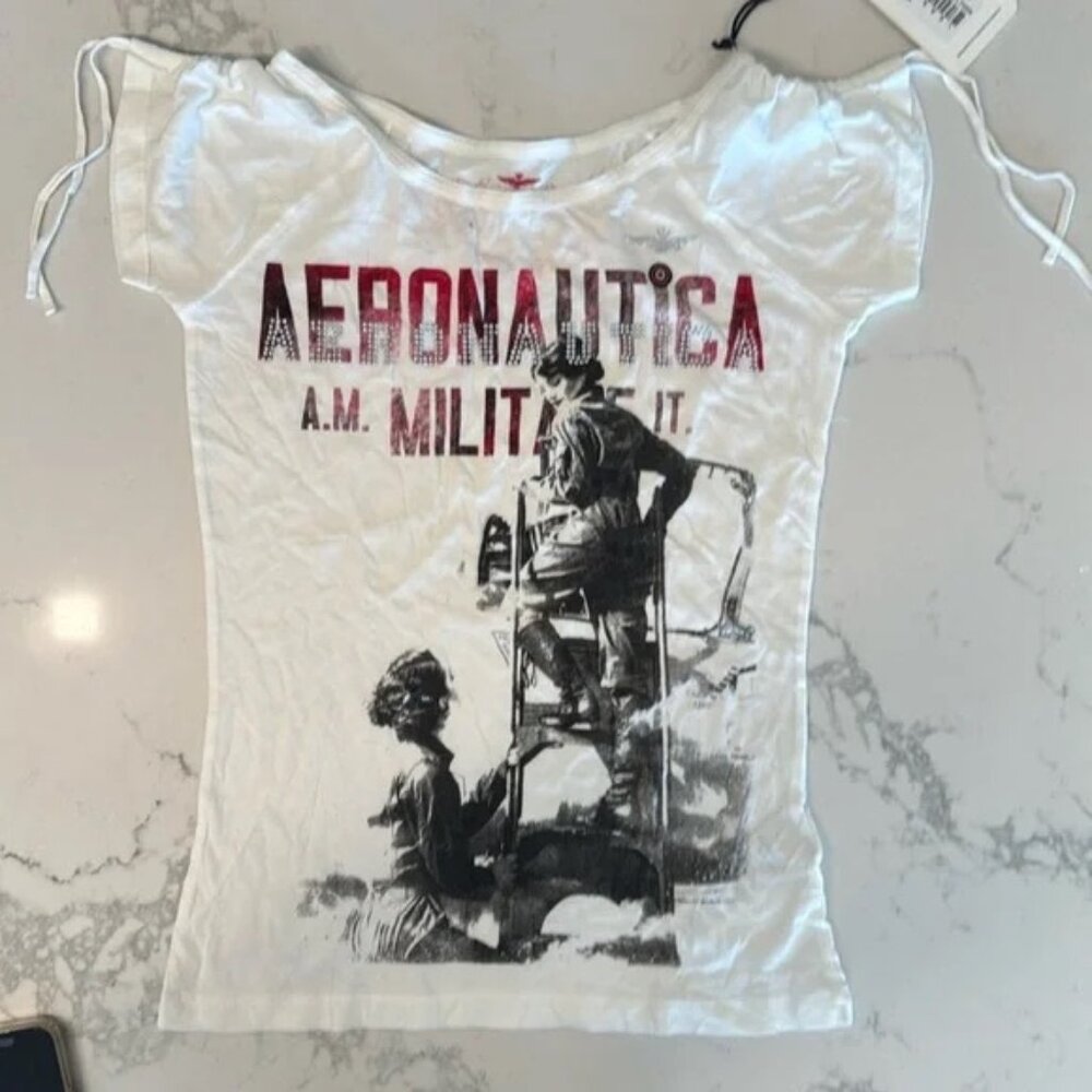 Aeronautica Militare Women's Vintage Military Shirt - Size M -NWT
